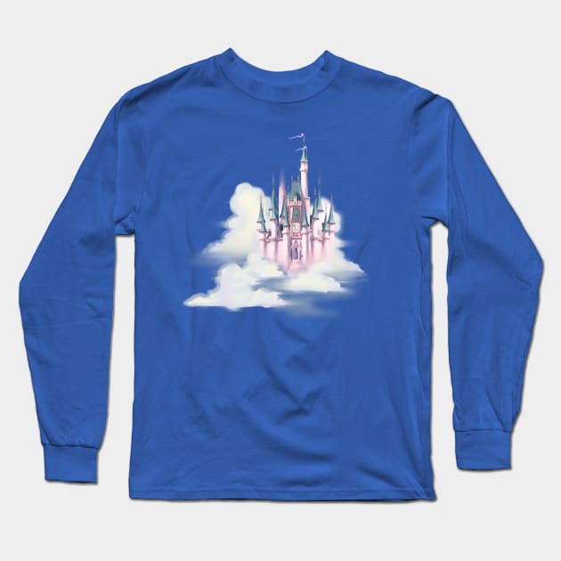 Star Castle in the Clouds Long Sleeve T-Shirt by LittleBunnySunshine
